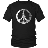 GRUNGE PEACE SIGN Unisex Short Sleeve T-Shirt - J & S Graphics