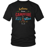 WELCOME TO OUR CAMPFIRE Unisex T-Shirt - J & S Graphics