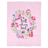 It is Well with My Soul Ultra Plush Fleece Blanket - J & S Graphics