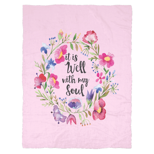 It is Well with My Soul Ultra Plush Fleece Blanket - J & S Graphics