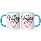 Wifey Color Accent 11oz Ceramic Coffee Mug