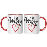 Wifey Color Accent 11oz Ceramic Coffee Mug