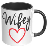 Wifey Color Accent 11oz Ceramic Coffee Mug