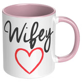 Wifey Color Accent 11oz Ceramic Coffee Mug