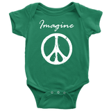 IMAGINE PEACE Baby Snap Bodysuit - J & S Graphics