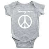 IMAGINE PEACE Baby Snap Bodysuit - J & S Graphics