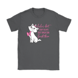 Ladies Don't Start Fights, but they Can Finish Them, Cat Women's T-Shirt