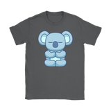 Meditating KOALA Short Sleeve T-Shirt, Men's and Women's