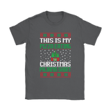 Ugly Christmas Sweater T-SHIRT PIZZA EATING PJ T-Shirt