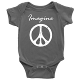 IMAGINE PEACE Baby Snap Bodysuit - J & S Graphics