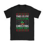 Ugly Christmas Sweater T-SHIRT PIZZA EATING PJ T-Shirt