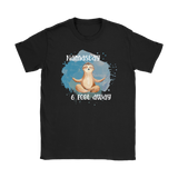 Namast'ay 6 Feet Away Yoga Sloth Women's T-Shirt Social Distancing