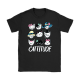 CATTITUDE Cat Faces Men's or Women's T-Shirt