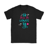 Oh How He Loves Us Men's and Women's T-Shirts, Christian, Faith