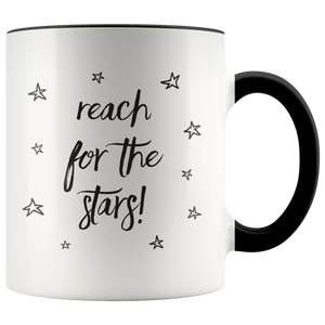 Reach for the Stars 11oz Color Accent COFFEE MUG