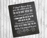 AMAZED Lonestar Song Lyric Quote Digital Faux Chalkboard Design Typography Art Print - No Frame - J & S Graphics