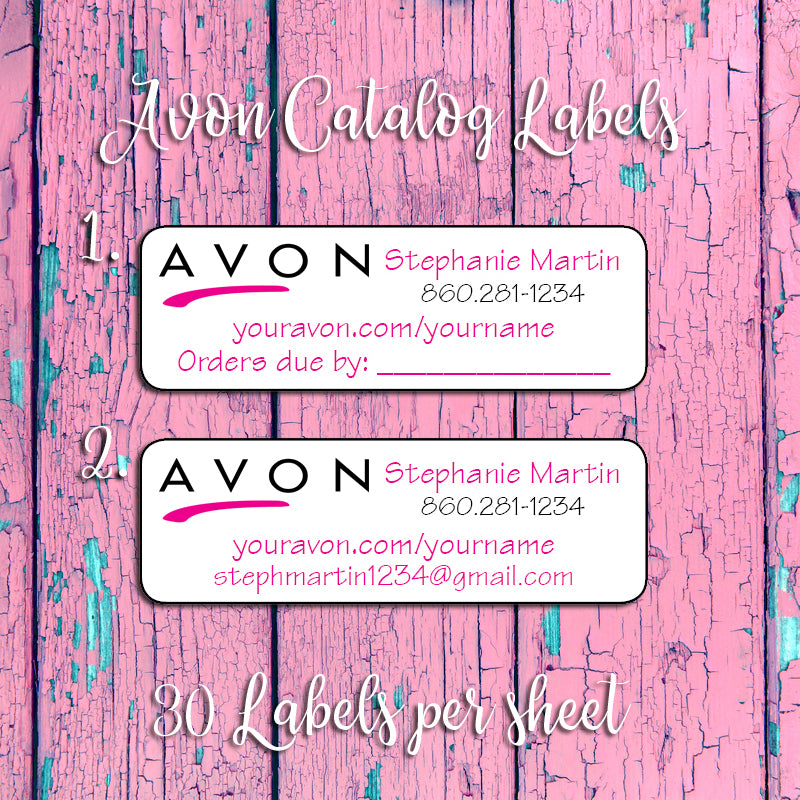 Avon Representative Campaign Brochure or Address Labels, Personalized avon-representative-campaign-brochure-or-address-labels-personalized