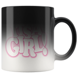 IT'S A GIRL! Gender Reveal Magic Reveal 11oz Coffee Mug - J & S Graphics