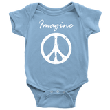 IMAGINE PEACE Baby Snap Bodysuit - J & S Graphics