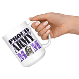 PROUD ARMY MOM 11oz or 15oz COFFEE MUG