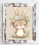 Adorable BUNNY Print for Baby's or Child's Room Nursery Decor Boy or Girl INSTANT DOWNLOAD