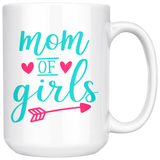 Mom of Girls Coffee Mug 11oz or 15oz