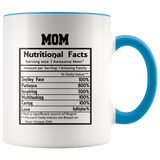 MOM Ingredients Color Accent COFFEE MUG 11oz