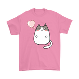 Cute KAWAII CAT with Heart Unisex T-Shirt