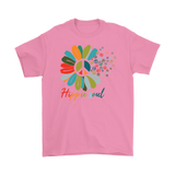 HIPPIE SOUL Peace sign and Flowers Unisex T-Shirt