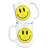 SMILEY Face COFFEE MUG 11oz or 15oz, Hippie, Retro