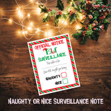 ELF ADOPTION CERTIFICATE and Surveillance Kit, Christmas Shelf Elf, Holiday printable, Digital, Adopt an Elf