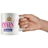 Couples COFFEE MUG Set, King & Queen of the Family, 11oz Mugs