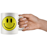 SMILEY Face COFFEE MUG 11oz or 15oz, Hippie, Retro