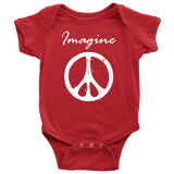 IMAGINE PEACE Baby Snap Bodysuit - J & S Graphics
