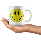 SMILEY Face COFFEE MUG 11oz or 15oz, Hippie, Retro