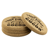 But First, Hot Cocoa 4pc Set of Cork Coasters