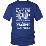 4 out of 5 Voices in my head want to sleep Unisex T-Shirt - J & S Graphics