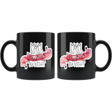 MOM by Day, CRAFTER by Night Black Ceramic 11oz COFFEE MUG