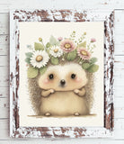 Adorable HEDGEHOG Print for Baby's or Child's Room Nursery Decor Boy or Girl INSTANT DOWNLOAD