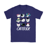 CATTITUDE Cat Faces Men's or Women's T-Shirt