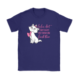 Ladies Don't Start Fights, but they Can Finish Them, Cat Women's T-Shirt