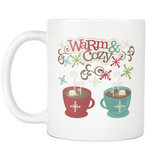 Warm and Cozy Hot Cocoa or Coffee Mug - J & S Graphics