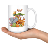 WILD ANIMALS 11oz or 15oz COFFEE MUG