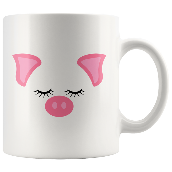 Cute Pig Face 11oz or 15oz COFFEE MUG
