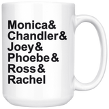 FRIENDS Name List Coffee Mug 11oz or 15oz