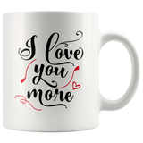 Couples COFFEE MUG Set, Love You to the Moon and Love You More - J & S Graphics