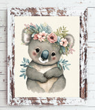 Adorable KOALA Print for Baby's or Child's Room Nursery Decor Boy or Girl INSTANT DOWNLOAD