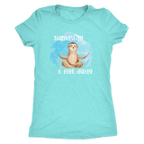 Namast'ay 6 Feet Away Yoga Sloth Women's T-Shirt Social Distancing