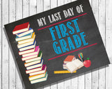 Last Day of School, ALL GRADES Photo Prop, 8x10 Art Print, Last Day of School PRINT - J & S Graphics
