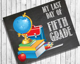 Last Day of School, ALL GRADES Photo Prop, 8x10 Art Print, Last Day of School PRINT - J & S Graphics